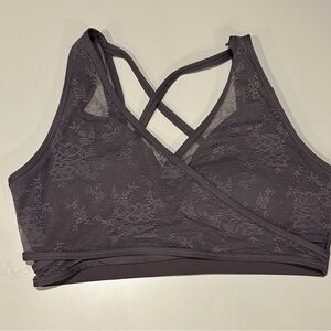 Mono B Purple Lightly Lined Sports Bra Size 2X NWT